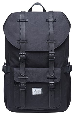 Zaino da viaggio per computer portatile, zaino per la scuola, adatto a 15,6 pollici (nylon nero)