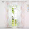 HeichkelL Voile Bedruckt Gardine Modern Bunt Dekoschal mit Schlaufen Transparent Vorhang Schlaufengardine Wellen Muster Orange H×B 145×140cm