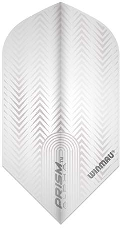 WINMAU Slim Prism Delta White Extra Thick Dart Flights - 1 Set per Pack (3 Flights in Total)