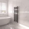 NRG Bathroom Modern Straight Heated Towel Rail Radiator Central Heating Ladder Rad 1200x450mm Anthracite