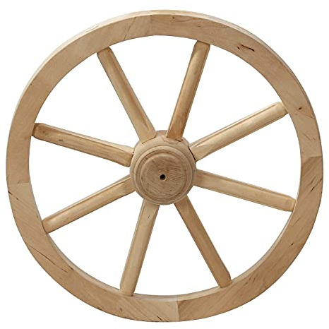 Bütic Deko Wagenrad aus hochwertigem Lindenholz gefertig und in 6 Größen wählbar