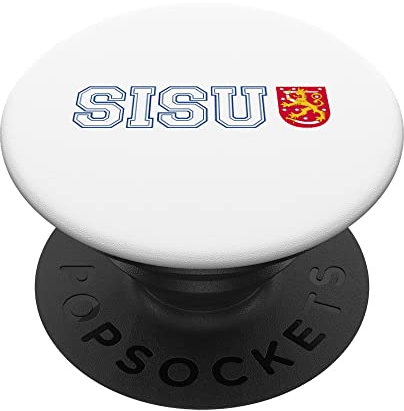 Finnland Finnische Sisu Flaggenwappen PopSockets mit austauschbarem PopGrip