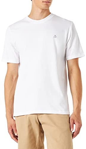 Marc O'Polo Herren T-Shirt B21222051068, Weiß New, S