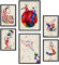 Nacnic Set von 6 Poster von Alicia und dem kleinen Prinzen. Sammlung von Platten mit ästhetischer Collage für Innendekoration. Größen A3 und A4. Rahmenlos