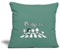Spreadshirt Peanuts Friends Abbey Road Kissen mit Füllung 45 x 45 cm, One Size, Tanngrün