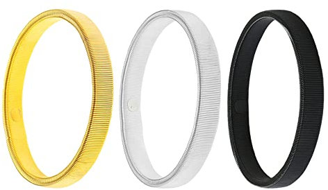 3 Stücke Hemd Ärmelhalter, Stretch Metallarmbänder Anti Rutsch Armband Ärmelhalter Sleeve Holders verhindern,Elastische Armmanschetten zum Fixieren von langen Ärmeln Manschetten für Damen Herren