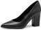 Zhabtuc Schwarz Blockabsatz High Heels Pumps für Damen Elegant Chunky Heel Absatzschuhe 8CM/3,15 Zoll Blockabsatz Schuhe Geschlossen Lack Pumps Spitz Slip-on Hohe Schuhe mit Dicker Absatz 40EU