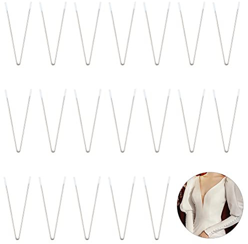 PH PandaHall 20pcs Metal Bra Wire V Shape Bra Underwire Sturdy Steel Bra Under Wires V Heavy Gauge Sturdy Wire Replacement Bra Underwire Repair Underwear Accessories for Women Ladies Evening Dress