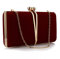 Rkrouco Clutch-Tasche für Damen, Vintage-Abend-Handtasche, Diamant-Handtasche, Wildleder-Samt-Geldbörse mit abnehmbarer Kette, Cocktail-Geldbörse, Rot/Ausflug, einfarbig (Getaway Solids)