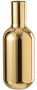 J-Line Vase Flasche dekorativ - Glas - Gold - groß - 32 cm hoch