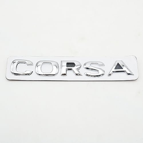 PartyUnix 3D Metall Embleme Sticker Auto Körper KofferraumtüR Chrom Abzeichen Dekoration für Opel Heck Corsa ufkleber Logo
