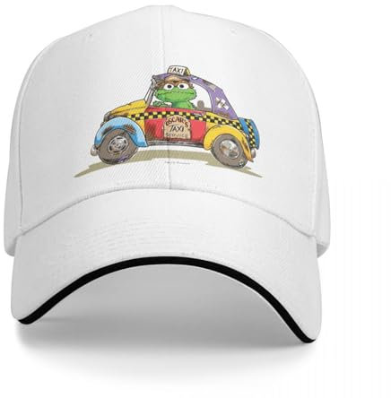 VIDOJI Baseballkappe Taxi Service Merch Unisex Stil Sesamstraße Sesammützen Mütze Einzigartiges Design Sommer Kopfbedeckung