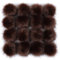 6 Stück 15-18cm Kunstfell Pompons, Kunstfell Bommeln zum Basteln, Künstliche Fellbommel Flauschige Bommel Pom Pom zum Basteln DIY Kreative Handwerk Mützen Handschuhe Tasche Anhängern Dekor,Braun
