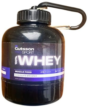 Gutsson - Tragbarer Behälter für Proteinpulver, Fitness, Sport, Kompakte Flasche, Protein Flasche