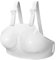 rockible Damen Brustschutz, Schutzausrüstung, Fechtbrustschutz, PP-Material, Weiß, Volleyball, Fußball, Baseball, Rugby, Handball, Badminton, Softball, Squash, Hockey