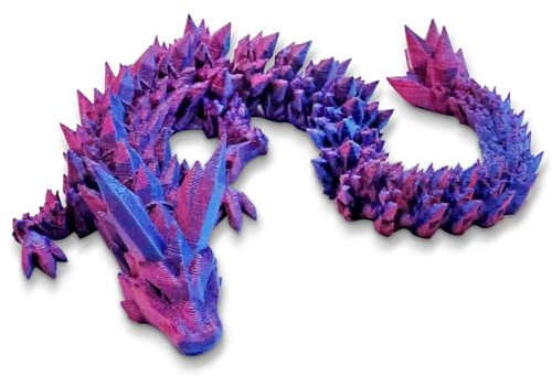SPERMUOY 3D Gedruckter Drache, Beweglicher Drachen Spielzeug,3D Gedrucktes Geheimnisvolle Drache für Erwachsene Kinder Geschenke Spielzeug