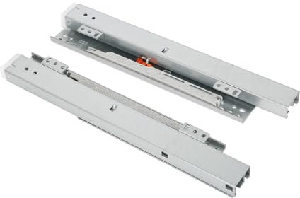 1 Paar Schubladenschienen, Schubladenauszüge Schubkastenauszug mit Soft Close System,Teleskopschiene Schubladenauszug,Unterflurführungen Bodenmontage Schubladenführungen für Die Bodenmontage (350MM)