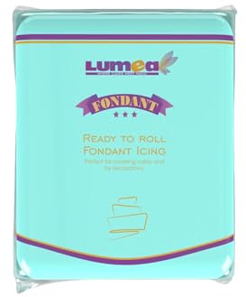 Dekozauber24 Premium Fondant Pastell Blau, 250g, Rollfondant ausgerollt, weich und biegsam, für Torten, Kuchen und Skulpturen - essbare Tortendeko