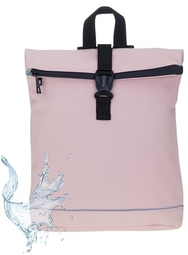 Daniel Ray Rucksack Damen Jeff Fashion small Damenrucksack Mini small A4 Handtasche Freizeitrucksack Plane Daypack backpack 25.1092 + Schlüsseletui (Soft Rosé 40)