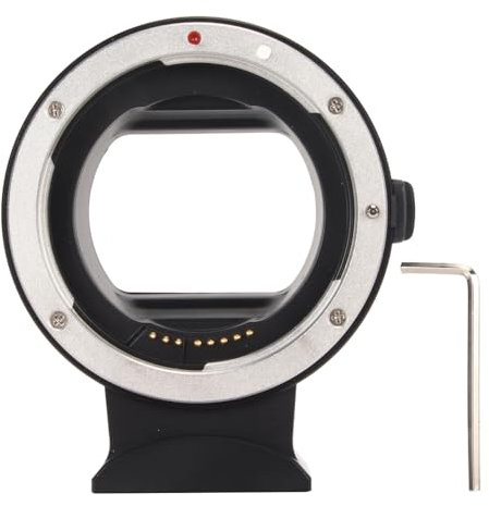 MENDUNER RF auf EF Objektivadapter, Aluminiumlegierung & Kupfer, kompatibel mit R, RP, Ra, R5, R6, R3, R5C, R7 Kamera, 1:1 Öffnung, Autofokus