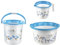 JOYO 3Pcs Bucket set Includes: Jug1.1L / Bucket 18L / Tub (Blue)