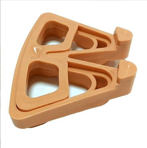 Marjoramy Lot de 24 Supports Triangulaires Respirants, Pieds De Pot De Fleurs en Plastique Invisibles, Jardin Triangulaires pour Pot De Fleurs Intérieur Et Extérieur, Jardin, Terrasse (Orange)