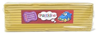 Plasticine 400g, Senf #76, Modelliermasse für Animatoren und Modellbauer, leicht zu Formen, ideal für Skulpturen, Modelle und Stop-Motion