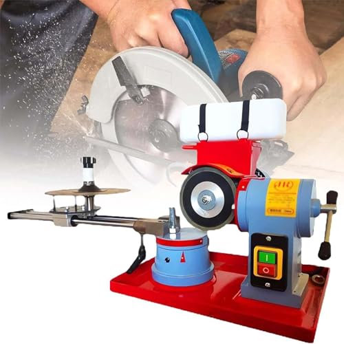 Circular Saw Blade Sharpener 550w - Rotary Angle Mill Grinding Machine for Sharpening Carbide Tipped Saw Blades - Multi Tool Blade Sharpener