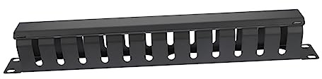 NUOBESTY Horizontale Rackmontage mit Kabelmanagement Steckplätzen für Serverrack-kabelmanagement Netzwerkmanagement-zubehör Netzwerkkabelmanagement