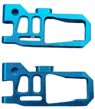 AKSDYIR RC Vorne Hinten Schwinge Für Mini-Z Für Buggy Rc Auto Metall Ersatz Vorne Unten Für Schaukel Arme Teile Zubehör 2 Pcs Upgrade Zubehör(Blue)