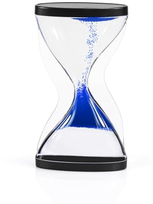 PAEFIU Sanduhr Flüssige, Premium Liquid Timer, Anti-Gravitations Sanduhr, Dekompression Schreibtisch Ornamente, Acryl Sensorisches Spielzeug, für Stress Abbauen, Geschenk, Kinder, Erwachsene (Blau)