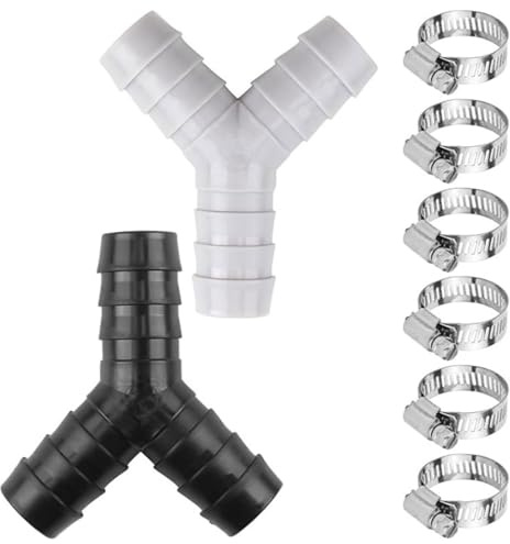 Y-förmiger Splitter, Fallrohr-Schlauchverbinder, Universal, Ablaufsplitter, Anschluss für Waschmaschinen, Geschirrspüler, Waschmaschinenzubehör