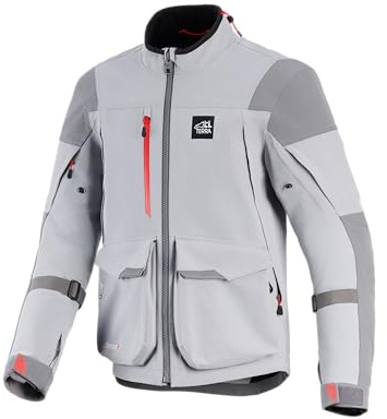 Alpinestars Maxdura Drystar XF wasserdichte Motorrad Textiljacke, grau/hellgrau, 3XL