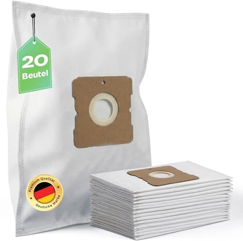 Erenbach | 20 Staubsaugerbeutel passend für Progress PC22 CUB, PC2200, PC2299, PC3700, PC3720, Alternative für CT120, Alternative für Swirl Y05/Y45, reißfest, inkl. 2 Filter