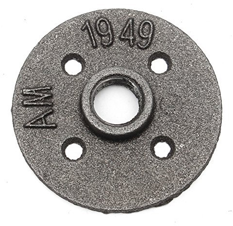 EsportsMJJ 1/2 Zoll Dn15 Gusseisen Stahlrohr Rohr Boden Flansch Industrie Stil Rohranschluss Wandhalterung