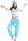 Inception Pro Infinite - Jasmin Prinzessin Kostüm - Odaliske orientalische Bauchtanz Tänzerin - arabische Muslime für Frauen Mädchen Erwachsene - hellblaue Farbe - Einheitsgröße - Halloween Cosplay