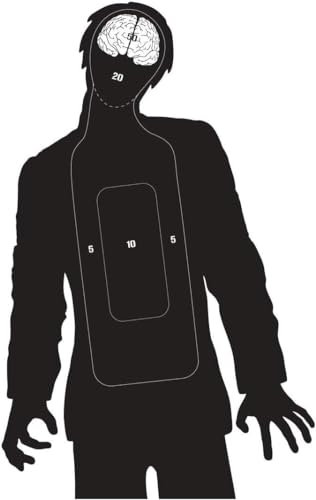 X-Targets Dianas grandes silueta zombi / 53 x 84 cm/papel 120 g/m² (5 unidades)