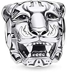 Thomas Sabo Unisex Bead Tiger Karma Beads 925 Sterling Silber K0349-643-21