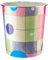 Home Plus 7.7 Litre Quality Floral Design Lightweight Waste Paper Basket Bin (Multicolour Abstract Art)