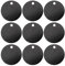BENECREAT 30pcs Flache Runde Anhänger Aluminium Blank Anhänger Stanzen Rohlinge Discs 25mm Für Halskette Armband Schmuckherstellung, Schwarz