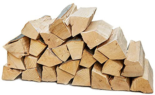 Flameup Brennholz Buche, Kaminholz mit Rinde, Buchenholz, Feuerholz für Ofen, Kamin, Kaminofen, Feuerschale, Grill, Holzscheite 25 cm, getrocknet, Menge:30 kg