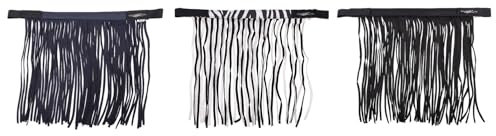 netproshop Fliegenfransen zur Befestigung am Halfter mit Klettverschluß Gr. Mini Shetty bis XLFull, Groesse:Cob, Farbe:Zebra