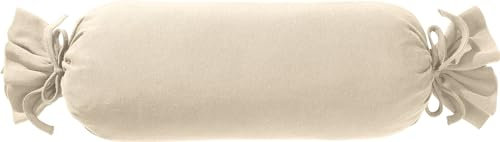 Erwin Müller Nackenrollenbezug Nürnberg Doppel-Jersey, Natur Größe 40x15 cm Ø - strapazierfest, besonders formtreu, mit Bindeband