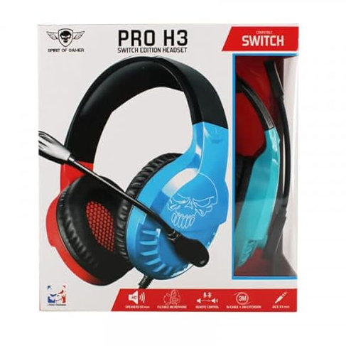 Spirit Of Gamer Casque Micro Gamer Pro H3 Switch Edition (Bleu/Rouge)