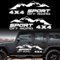 TOMALL 1 Paar 127 cm Schnee Berg 4 x 4 Off-Road-Aufkleber für Karosserie Tür Seite Auto Berge Sport Grafik Vinyl Aufkleber Dekoration für Pickup SUV LKW Fahrzeuge Kofferraum Aufkleber Zubehör (C-Weiß)