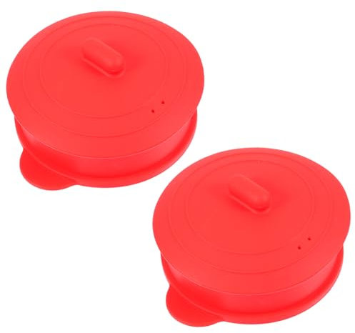 FRCOLOR Lot de 2 pots en silicone résistants aux hautes températures réutilisables pour la maison - Chauffe-cire de rechange - Mini chauffage - Accessoire bling - Pot de cire anti-chute - Cosmétique