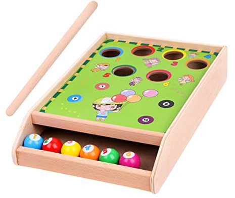BESPORTBLE 1 Satz Tischtennis Billardtisch Für Kinder Schreibtischspiel Für Kinder Spieltische Für Kinder Mini-Pool-tischplatte Mini-billardtisch Klein Einstellen Hölzern Eltern-Kind