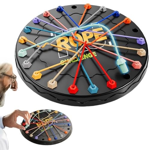 Twisted Rope Puzzle Game,Board Games,Pu-zzle Board Ga-mes,Brainy Knots Ro-pe Untangling Ga-me,Ro-pe Untying Ga-me Toy,Colour Brain Ga-me,Interactive Game Rope Challenge,Table Strategy Board Game
