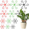 Sxutop 36 Pezzi 4 Misure Supporti per Steli per Piante Rampicanti Anelli di Supporto Riutilizzabili Clips de Soporte para Plantas para Piante Monstera, Fiore, Ortensie, Rose, Pomodori(3 Colori)