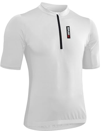MEETYOO Fahrradtrikot Herren, Atmungsaktiv, Leicht, Schnelltrocknend, Mit Leicht öffnendem Reißverschluss und 3 Rückentaschen, Perfekt für Sommer